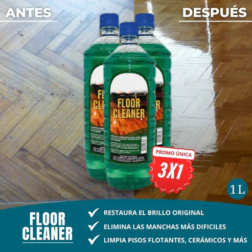 3X1 FLOOR CLEANER | POTENTE LIMPIADOR DE SUELOS Y MANCHAS DIFICILES