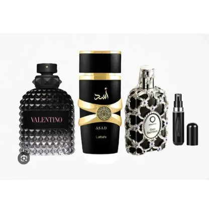 Kit 3 Perfumes Asad, Born in Roman, Oud Saffron