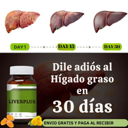 LiverPlus™ – Fórmula 100% Natural para Reparar y Desintoxicar tu Hígado en 30 días!